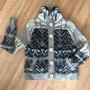Free People Bohemian Sweater Jacket w Lined Pocket